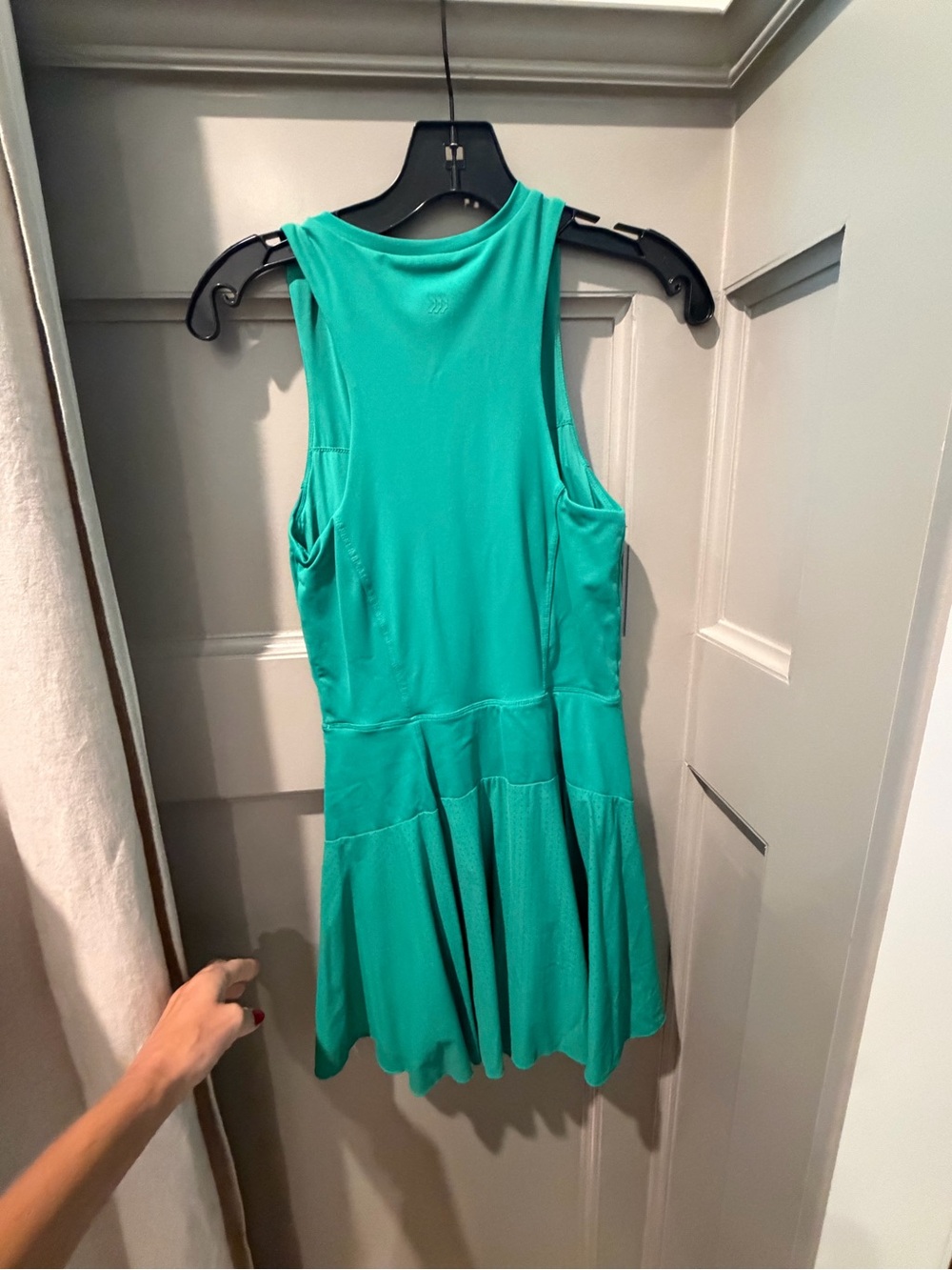 All in motion green Athletic Tank Dress with Front Zip - Picture 4 of 6